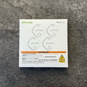 Air Tracker Bluetooth Tags 4 Pack | Works with Apple Find My (iOS Only)